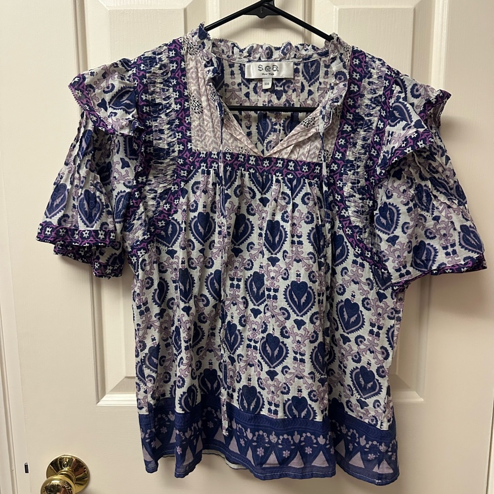 Sea Brigitte Border Top XXS